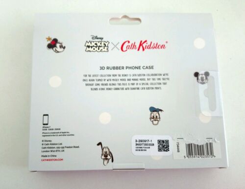 Mickey Mouse X Cath Kidston Red 3D Rubber iPhone Case - Fits iPhone 7 - BNWT - Picture 2 of 3