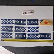 MECCANO   n °100a  bleu et or  13  longrines dont 3 sous emballage   lot 58