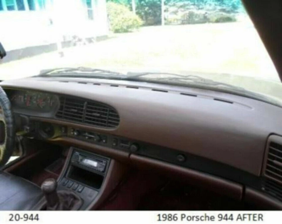 Cubierta de tablero negra Coverlay 20-944-BLK para tablero Porsche 944 Foto 4 de 4