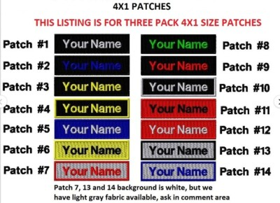 #ad #ad **LOVE IT** THREE PACK 4X1 Size Custom Embroidered NAME TAG quot;Iron onquot; $10.99