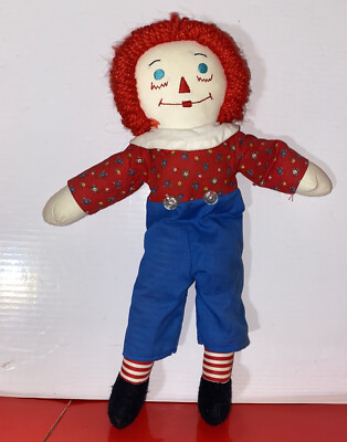 Handmade Raggedy Andy Doll 14'' Rag Stuffed Doll PK Annabelle Scary Haunted