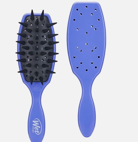 2 Pack Wet Brush Purple Custom Care Ultimate Treatment AquaVent Hair Brush - Picture 2 of 5