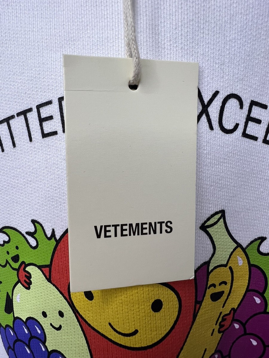 VETEMENTS-Cutest Of The Fruits-Unisex Oversized Sweatshirt-Medium