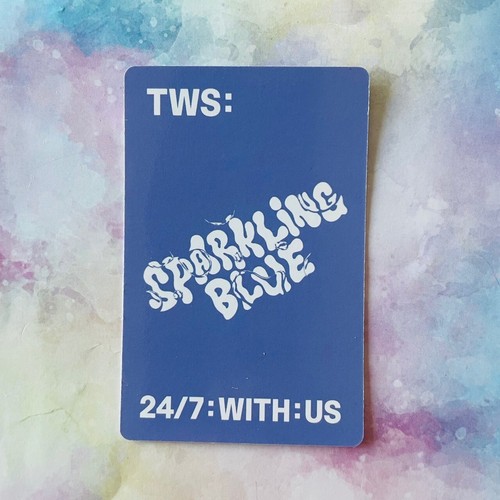 TWS Sparkling Blue 1er Mini Álbum Tarjeta de Fotos Sparkling Lucky Weverse Álbum versión - Imagen 74 de 122