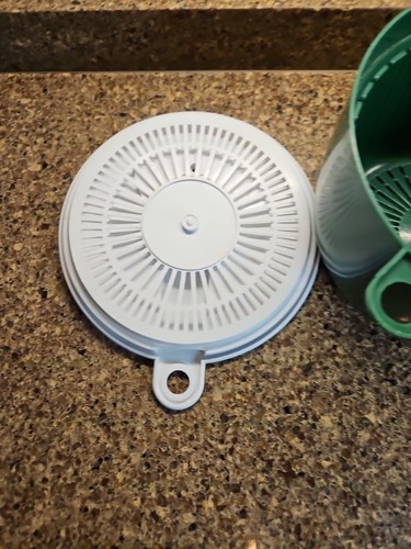 COPCO Salad Spinner #604 Green/White USA Made 9.5" Vintage - Picture 5 of 10
