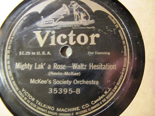 1914 VERNON IRENE CASTLE Picture McKee Milicent Waltz Hesitation Victor 35395 - Picture 4 of 5