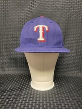 Vintage Texas Rangers New Era 59Fifty Baseball Hat Size 8 MLB Made In USA