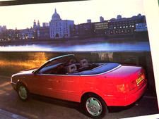 AUDI CABRIOLET 1992 LAUNCH - FRAMEABLE COLLECTIBLE CLASSIC CAR ROAD TEST REVIEW