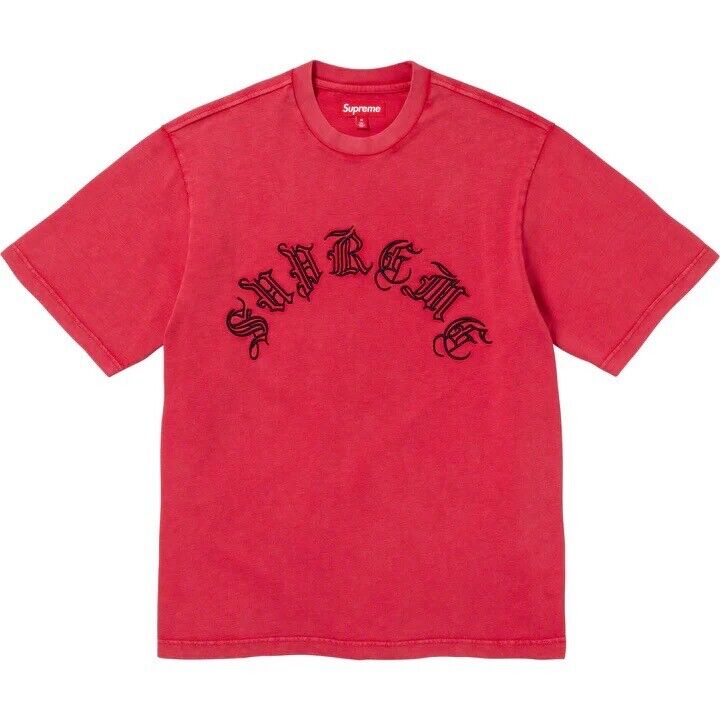 NEW Supreme Old English S/S Top Red With Black Lettering NEW Supreme Old English S/S Top Red With Black Lettering