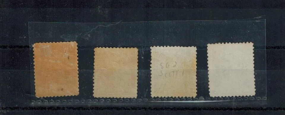 Islas Vírgenes Británicas 1ª EDICIÓN 1866 SG 1-4 Tonos Regulares y Profundos MOG GEM Foto 2 de 2