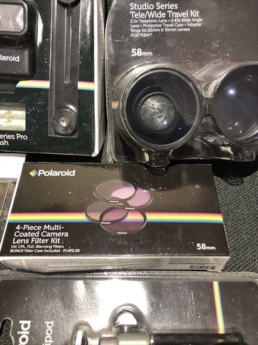 Polaroid Studio Series 58mm 2.2x Telephoto 0.43x Wide Angle Lens Kit and Extras - Picture 7 of 7