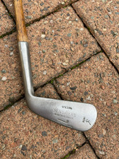 Fully restored Tom Stewart hickory shafted 3 iron, Ben Sayers.