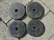 5 lb Pancake Style Weight Plates - Lot Of 4