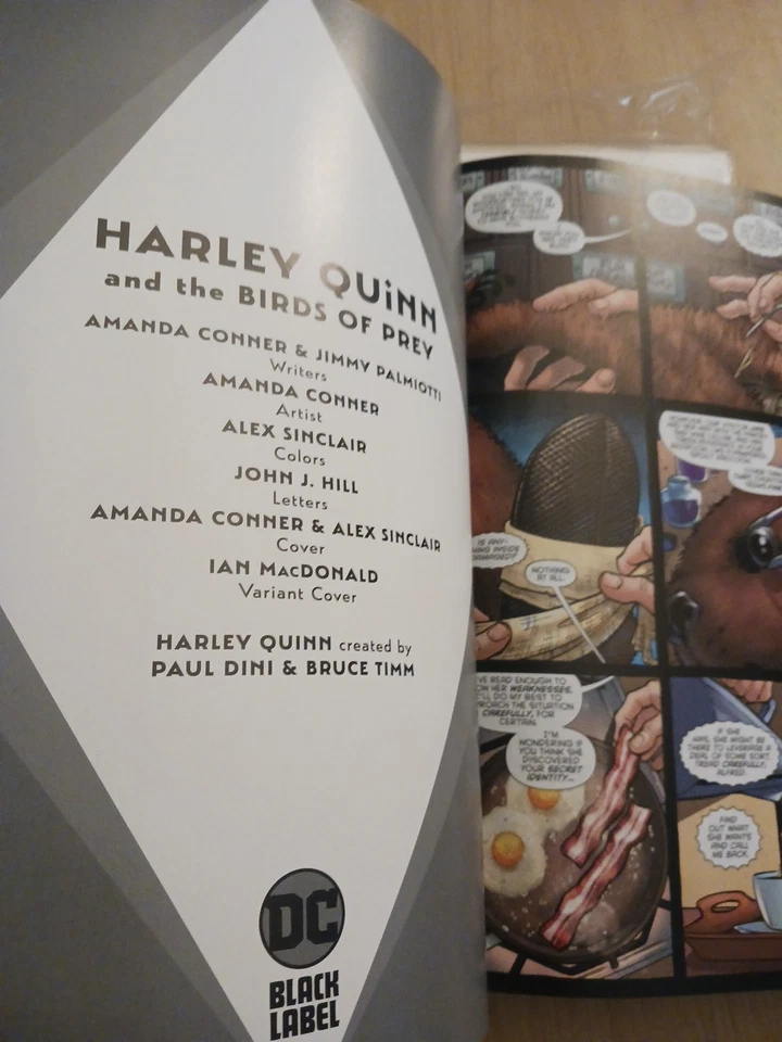 Harley Quinn & Birds of Prey Book 3 DC Black Label Nov. 2020 Conner Palmiotti - Image 3 of 3