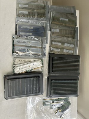 Lot Of 52 Assorted PC Rams; 1/2/4 GB/ 256MB/512MB/64MB/128MB*1-DDR3