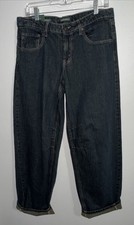 Women's Mid-Rise Barrel Jeans - Wild Fable Dark Indigo 8