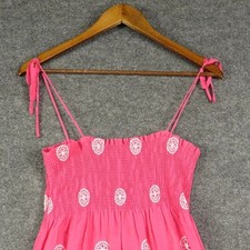 J Crew Dress Womens Pink Sleeveless Square Neck Lined A Line Pullover Dress