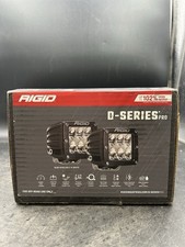 Rigid D-series Pro Black Square Surface Mount 4-led White Flood Lights Set 3