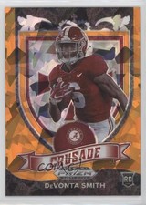 2021 Panini Prizm Draft Picks Crusade Orange Ice Prizm DeVonta Smith #165 0h13