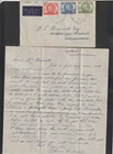 Australia 1946 FDC Cover & Letter Centenary Of Mitchell Qld Set Footsgray Pmk