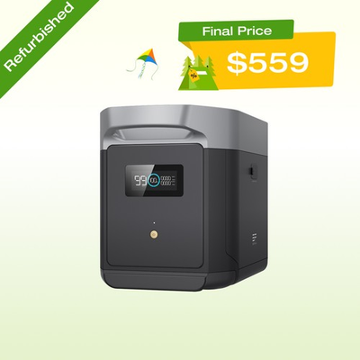 #ad EcoFlow DELTA 2 Max 2048Wh Power Station Extra Battery LFP Certified Refurbished $698.75