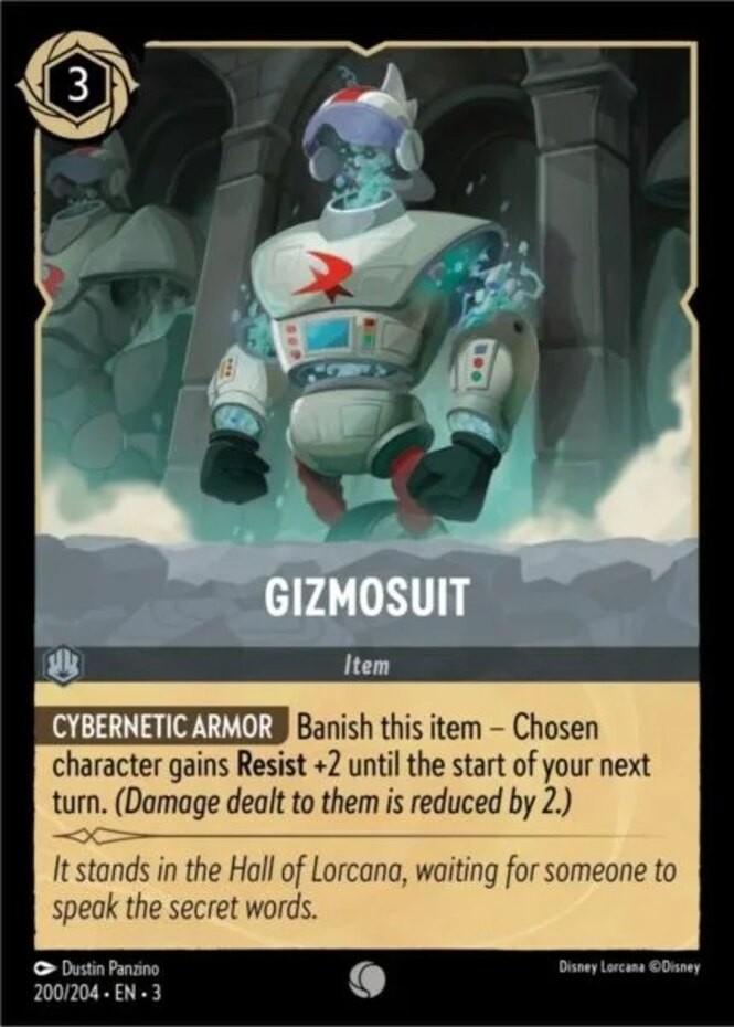 x4 Gizmosuit - 200/204 - Common Lorcana DLC03 Into the Inklands M/NM