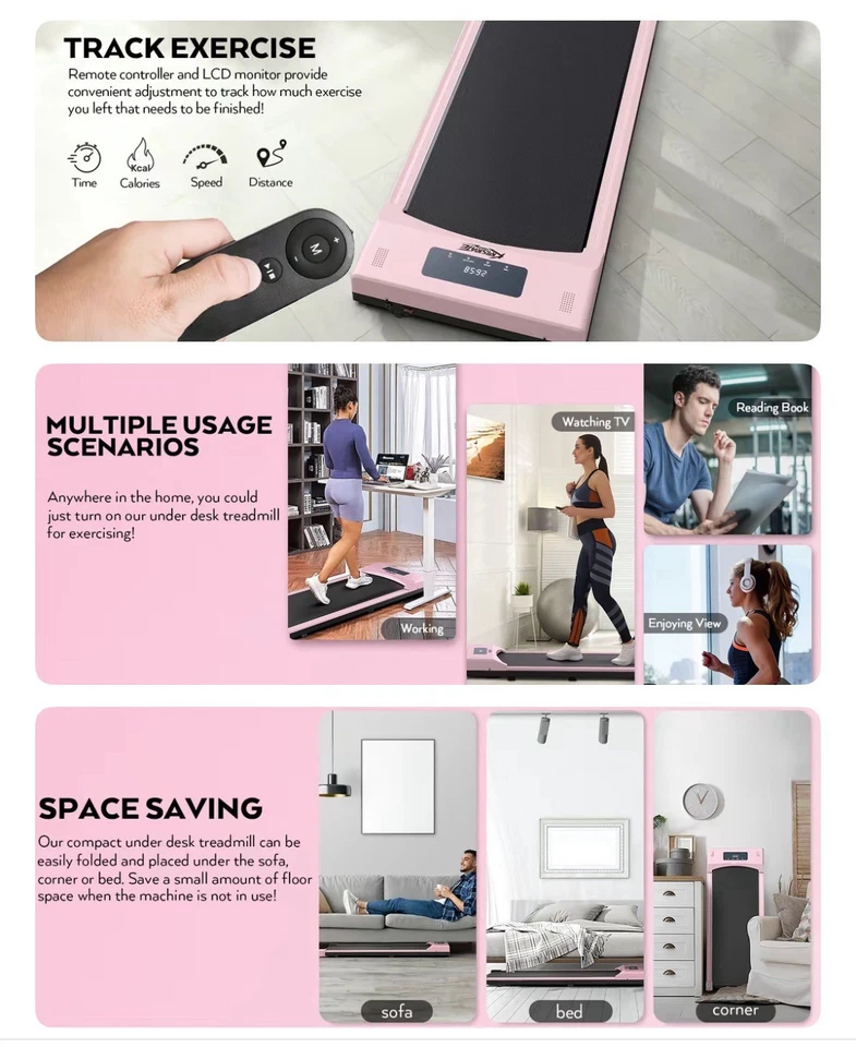 几乎未使用步行垫跑步机,高达 4 MPH — 第 4/4 张图片