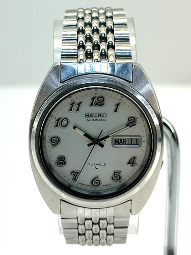Seiko 1970's Vintage Automatic Men's Cream Dial Wrist Watch 7009-8088 #10