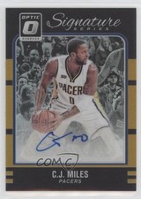 2016-17 Panini Donruss Optic Signature Series Gold Prizm 7/10 CJ Miles Auto 0tw4