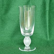 Lalique Langeais Champagne Flute Glass, Signed