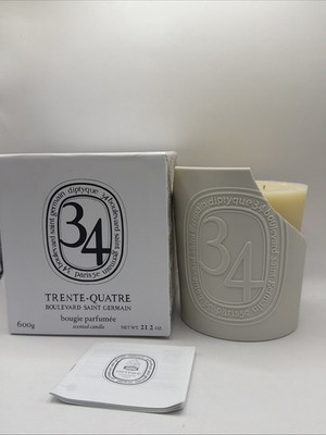 Diptyque 34 Boulevard Trente Quatre 21.2oz Candle- BROKEN- READ ***