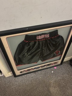 George Groves Signed Replica Boxing Shorts with COA