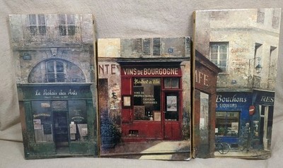 Le Bouchons & Le Relais des Arts, Vins De Bourgogne By Chiu Tak Hak Lot Of 3