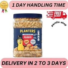 Planters Lightly Salted Dry Roasted Peanuts 34.5 Ounce Jar