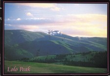 Postcard MT Lolo Peak Mountain Bitterroot Range Missoula County Western Montana