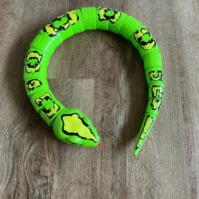 Zuru Snake King Python Robo Alive Green Spotted 31.5'' Long Interactive Kids Toy