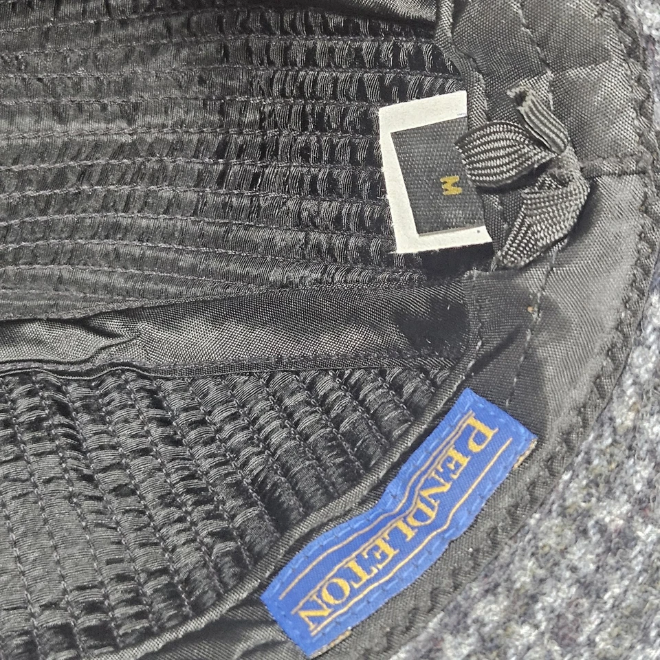 VTG Pendleton Pure Virgin Wool Houndstooth Trilby/Fedora Hat Sz M Preppy Classic - Image 3 of 4