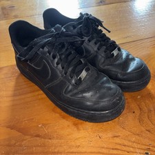 Nike Air Force 1 07 Low Triple Unisex Black Shoes Sneakers Men's Sz 9.5