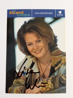 Lisa Karlström - the beach clique - original autograph - approx. 15x10cm - autograph