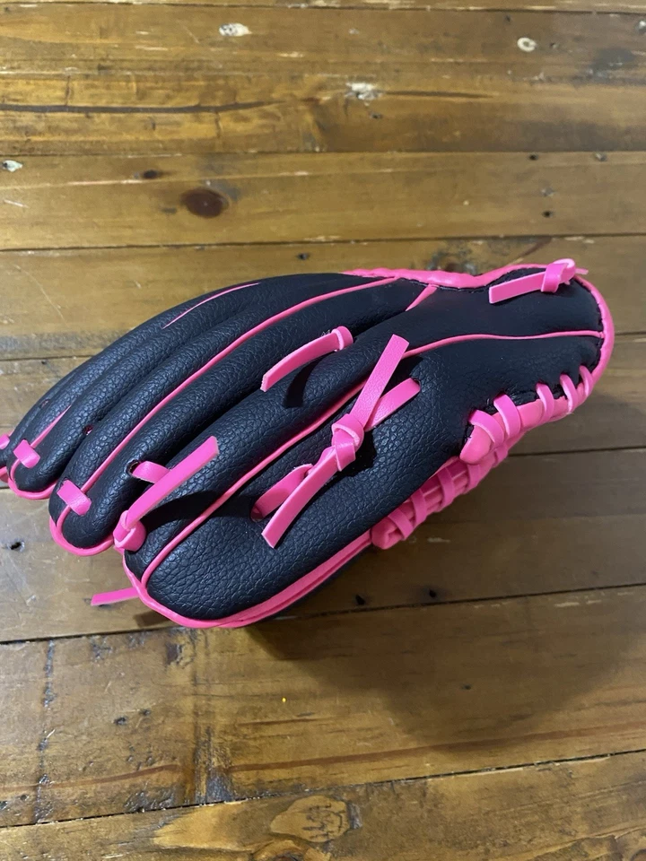 Guante de béisbol Franklin Youth T-Ball rosa infierno y negro para diestros 24950 9" Foto 4 de 4