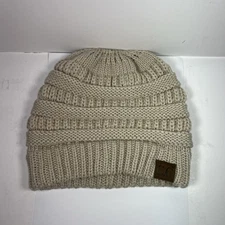 CC Beanie New Women's Knit Slouchy Thick Cap Hat Unisex Solid Color C.C Beanie