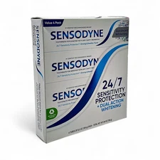 Sensodyne Advanced Whitening Toothpaste 24/7 Sensitivity Protection 6.5oz 4-Pack