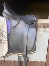 Saddle English Leather Black Dressage Saddle by Anthill of Walsall Light weight