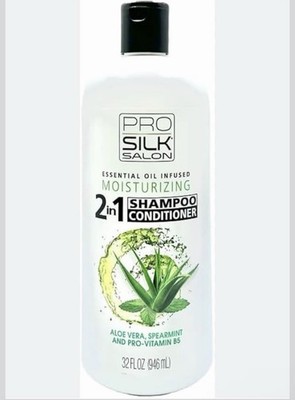 Pro Silk Salon Essential Oil Infused Moisturizing 2-in-1 Shampoo/Conditioner 32