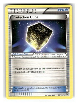 Protection Cube 95/106 Uncommon Flashfire Pokemon Lightly Played
