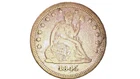 1845 seated liberty quarter