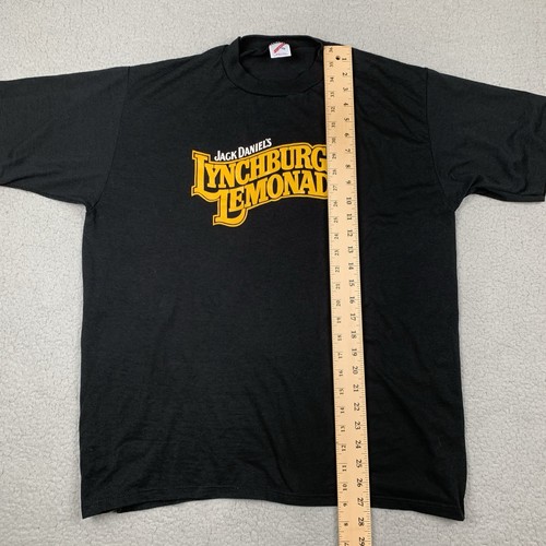 Vintage Jack Daniels Shirt Mens XL Black Lynchburg Lemonade 80s 90s Made in USA - Picture 10 of 11