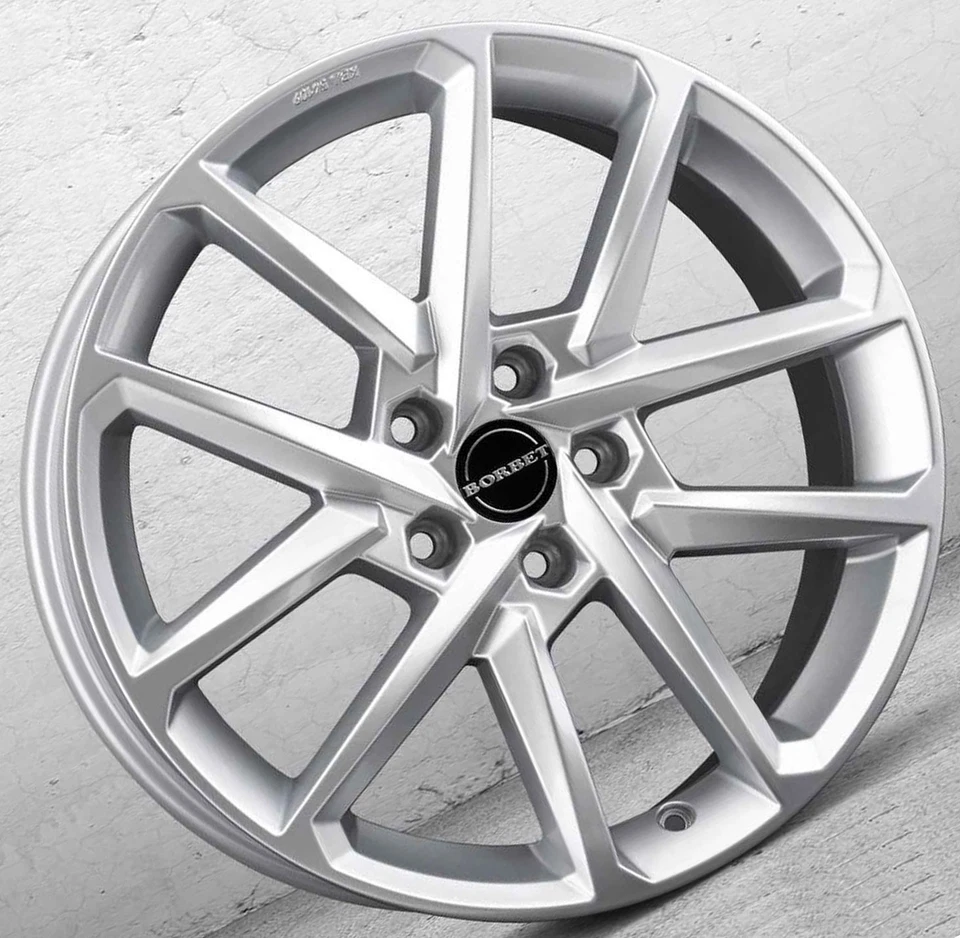19" Winterräder für Skoda Elroq  50 60 E Borbet N Silber 235/55 R19 Winterreifen - Bild 2 von 4