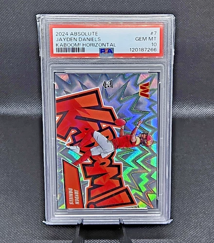 2024 Absolute KABOOM! Horizontal JAYDEN DANIELS #7 (RC) PSA 10 GEM MINT SSP ROY