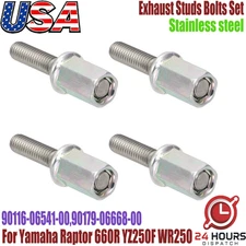 Stainless steel Exhaust Studs Bolts Nut Nuts For Yamaha Raptor 660R YZ250F WR250